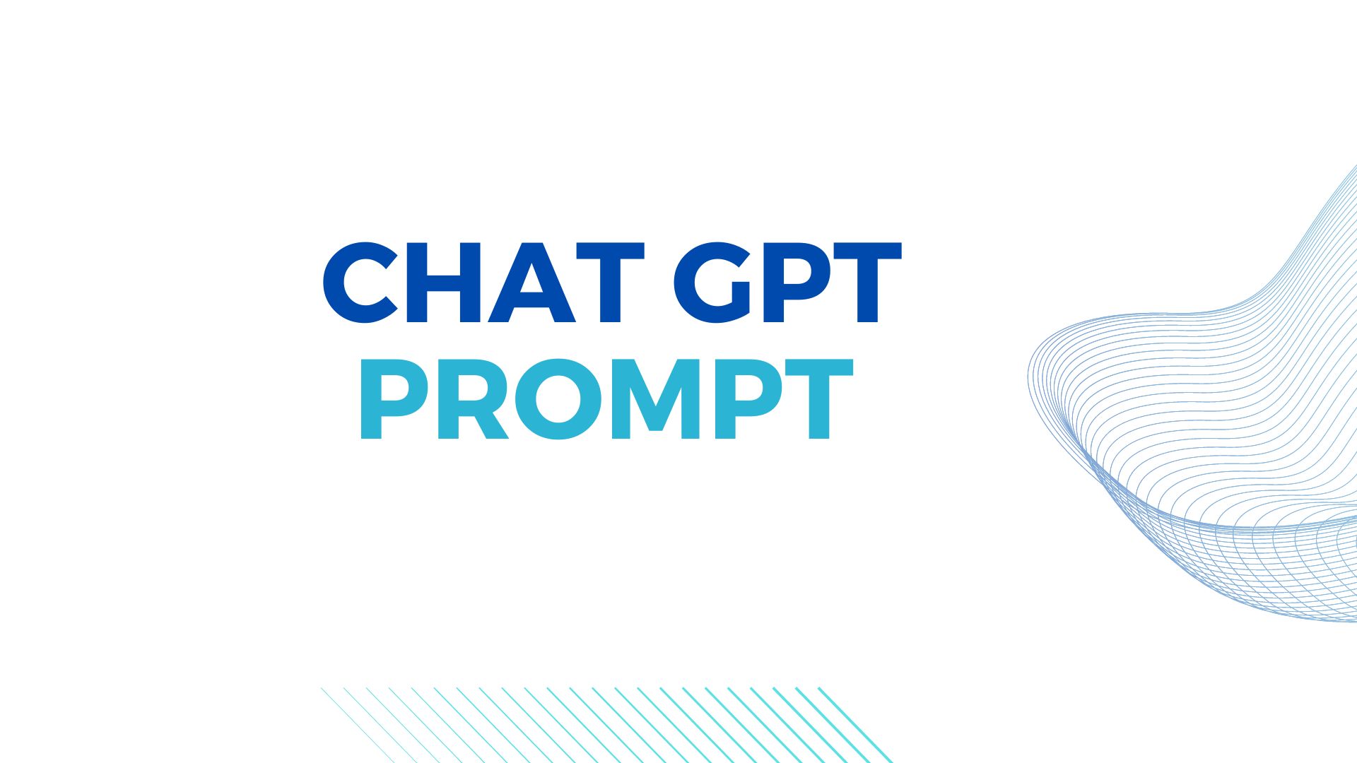 chat gpt prompt